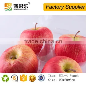 High Quality Fruit Clamshell Packaging Box for 4pcs Peach thumbnail-4