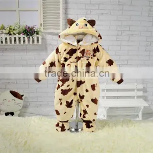 Newborn 100% Colored Cotton Plain Baby Winter Clothes Factory Organic Baby Rompers Wholesale Baby Clothes thumbnail-4