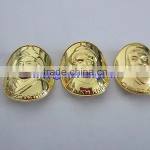 2015 Souvenir Custom Curve Metal Gold Coins With Your Own Fashion Design thumbnail-4