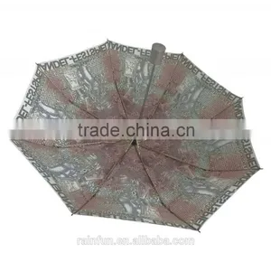 Full Printing Automatic Open 3 Foldable Umbrella thumbnail-3