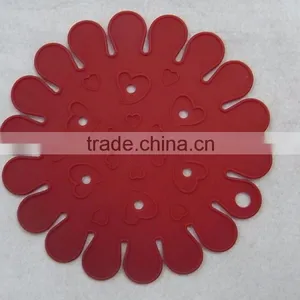 2016 Beautiful Design Fancy Silicone Heat Resistant Coasters Cup Insulation Mat thumbnail-1