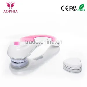 Travel Use Waterproof Sonic Wireless Rechargeable Facial Cleansing Brush Face Massager thumbnail-1