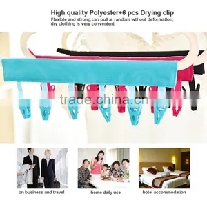 Travel Folding Hanger Skirt Hangers T-shirt Hangers Trousers Hangers Standard Hangers Suit Hangers Bathroom Pylons Clothes Clip thumbnail-4
