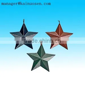 Hand Painted Inside Ceramic Star Shape Christmas Tree Hanging Ornament thumbnail-1