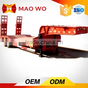 Heavy Duty 20ft 2 Axles 30 Ton Lowboy Semi Trailer for Sale thumbnail-3