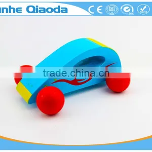 Green Color Wood Toys Racing Car Toy for Kids,Education City Games Wooden Car Model Toy thumbnail-2