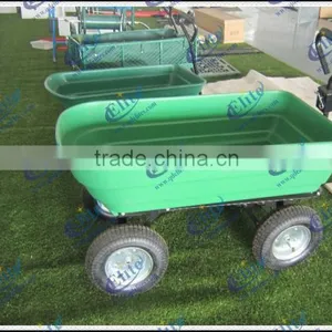 New 600 Lbs Steel Poly Rolling Garden Yard Utility Dump Tool Cart , Garden Dump Wagon thumbnail-5