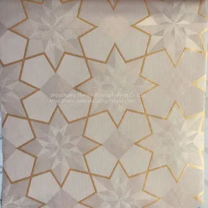 238#/996# ETC. Golden PVC Ceiling Embossed Film/PVC Film/PVC Foil 1230mm*600m*0.07mm thumbnail-1