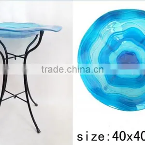 Dragonfly Bird Bath Bowl With Metal Stand for Bird Applicatigon thumbnail-4