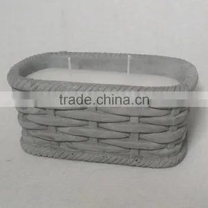 Cheap Patterns Woven Ceramic Candle Jar thumbnail-1