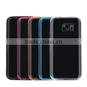 Multi Color TPU + Acrylic Best Selling Phone Case, Transparent Clear Case for Samsung s7 thumbnail-6