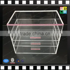 2016 Acrylic Cosmetic Box With Drawer,clear Acrylic Jewelry Cosmetic Storage Box thumbnail-2
