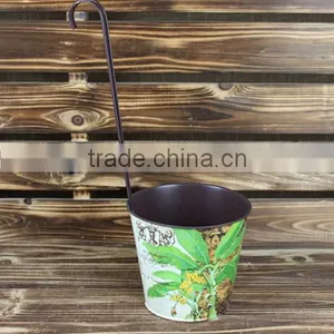 2015 New Design Paper Decal Metal Long Handle Bucket Industrial Metal Bucket thumbnail-1