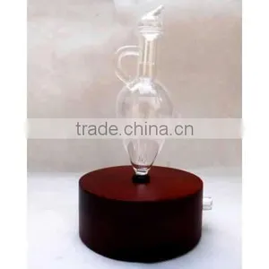 Elegant Wooden and Glass LED Aroma Diffuser Nebulization Essential Oil Diffuser thumbnail-1
