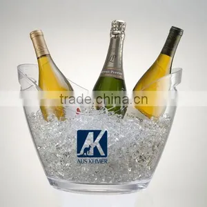 Supply Good Quality Acrylic Plastic Beer Vodka Champagne Ice Bucket Coolers thumbnail-1