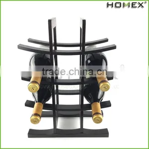 Bamboo Tabletop Wine Rack Wine Shelves Homex BSCI/Factory thumbnail-4