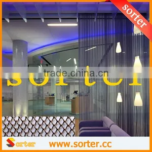 New Design Salon Room Divider Metal Woven Mesh Metallic Curtain thumbnail-1