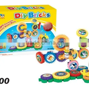 2015 Hot Selling Eco-friendly Magnetic Blocks Toys Toys Plastic Magnetic Building Blocks for Preschool Children thumbnail-1