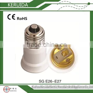 E26 to E27 Fluorescent Lampholder Adaptor/adaptor Lamp Socket thumbnail-1
