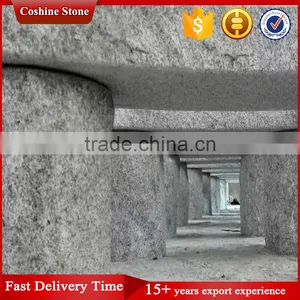 Natural White Granite Antique Stone Garden Bench thumbnail-2