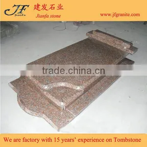 G562 Maple Red Granite Single Monuments for Poland Market thumbnail-1
