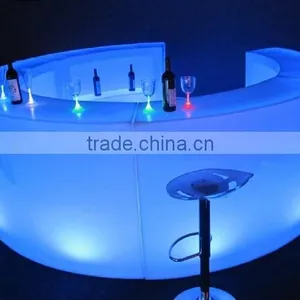 Illuminating LED Furniture Set Fashion Table LED Round Bar Counters Design thumbnail-1