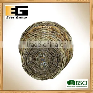 Handmade Woven Rattan Garden Flower Baskets for Planting thumbnail-4