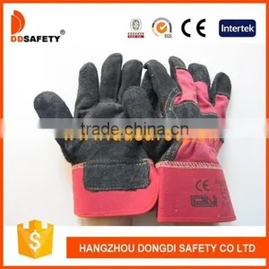 DDSAFETY Hot Selling With High Quality Cow Split Leather Gloves Safety Glove thumbnail-1