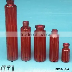 Various Size Blue Colored Test Tube Glass Screw Top Test Tube for Labor Use thumbnail-2