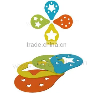CC8515 Star 4-Piece Food Safe Grade Plastic Cake Decorating Stencils thumbnail-1
