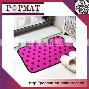 Recycle No-slip Mats Anti-slip Door Mat Eco-friendly Custom Design Digital Printed Logo Rubber Floor Mat thumbnail-1