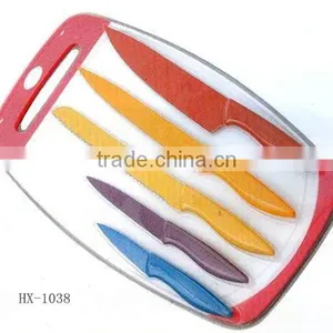 2015 Hot Sale Good Quality Kitchen Knife Set With Cutting Board thumbnail-1