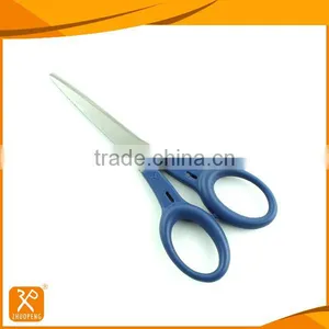 6" FDA Best Quality PP Handle Safety Office Paper Cutting Scissors thumbnail-1