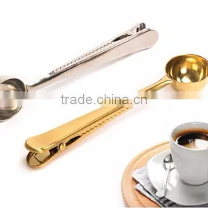 304 Stainless Steel Food Grade Measured Coffee Spoon With Clip thumbnail-3