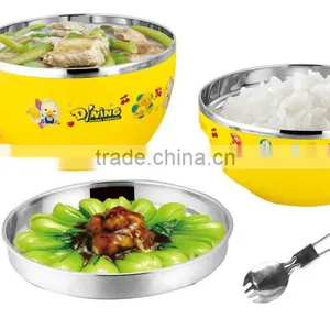 High Quality Stainless Steel Baby Feeding Bowl Set Stainless Steel Bowl Set thumbnail-1