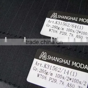 Blended Worsted Wool Fabric W70/p30 Moda-t122 thumbnail-1
