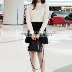 Fashion Leisure Knitted Sweater Collar Shrug Lotus Leaf Base thumbnail-2