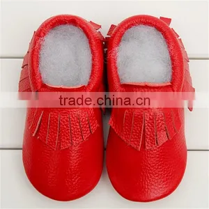 New Baby Tassel Soft Sole PU Leather Shoes Toddler Moccasin 0-24 Months thumbnail-6