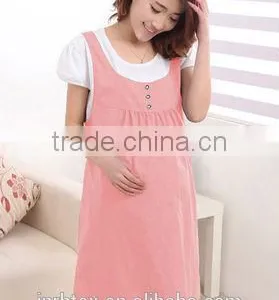 High Quality 100%Cotton Plain Color Latest Maternity Design thumbnail-1