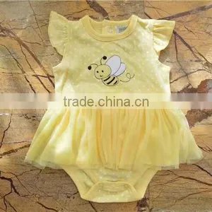 New Pattern Cotton Boutique Girl Clothing Baby Girl Romper thumbnail-1