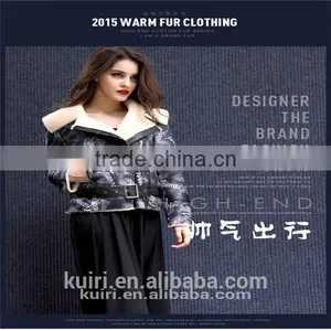 2015 Fashion Show Style Real Merino Sheep Fur Coat Women Sheep Shearing Fur Jacket Winter Thick Sheep Fur thumbnail-1