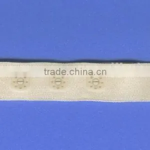 Colored Square Plastic Snap Button Tape for Garment, Polyester Tape, Press Snap Button thumbnail-1