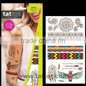Color Adult Temporary Tattoo Ethnic OEM Tattoos Sticker thumbnail-1