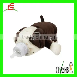 Brown Bottle Pets Baby Bottle Cover Bulldog With White Head thumbnail-2