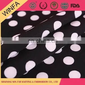 Latest Designs Luxury Garment Use White Spot Scuba Print Fabric thumbnail-2