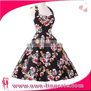 Cheap Pin up OWN Design Clothing 50s Vintage Swing Rockabilly Dress thumbnail-1