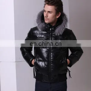 New Arrival Leather Waterproof Down Winter Jacket for Men thumbnail-3