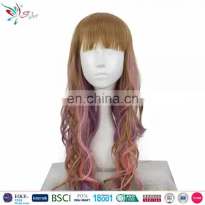 Styler Brand Wholesale Party Cheap Long Brown Cosplay Wigs thumbnail-1