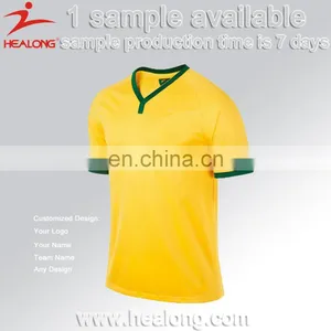 2017 Higth Quality Cheap Custom Sublimation Printing Football Shirts Soccer Jersey Customized Design Sublimation Soccer Uniform thumbnail-2