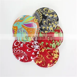 New Cheap Product Fancy Personaized Portable Compact One-way Pocket Round Metal Mirror thumbnail-2